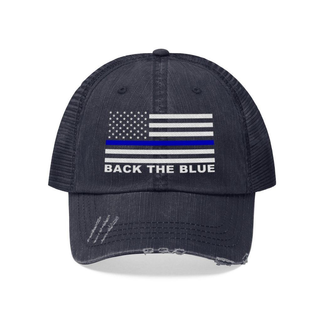 Back The Blue Mesh Back Hat