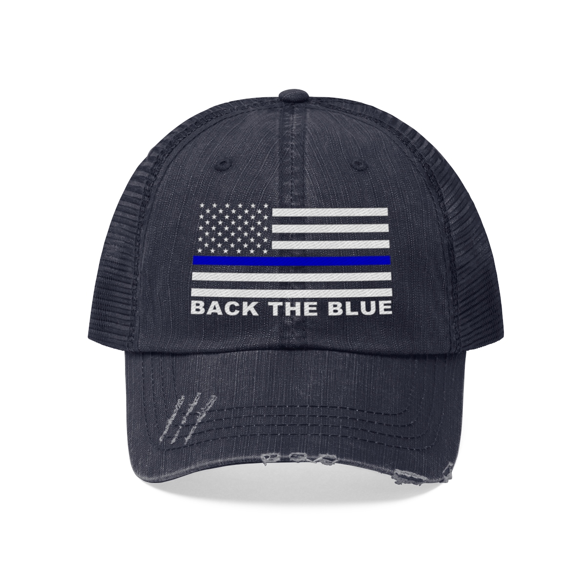 back the blue hat