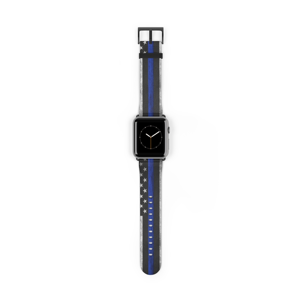 Thin Blue Line Apple Watch Band – USA Apparel Co | Patriot Wear For The ...